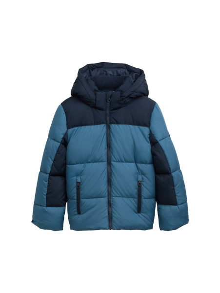 Colorblock Puffer Jacke