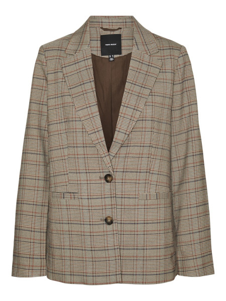 VMELLIE LS LOOSE CHECK BLAZER