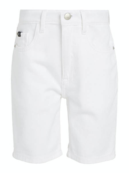 WHITE DENIM REGULAR SHORTS