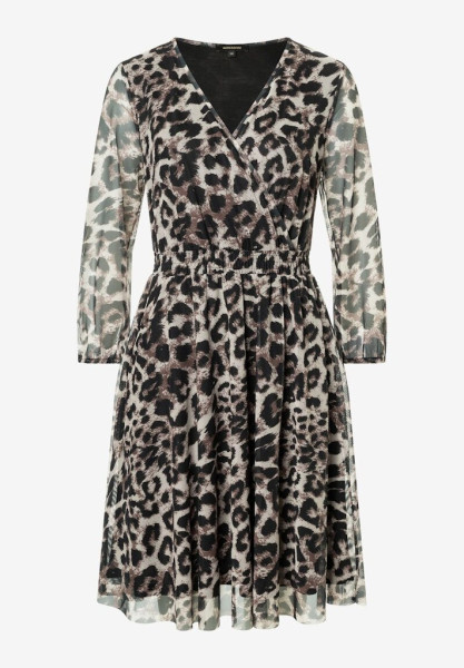 Meshkleid Leoprint Winter-Kollektion