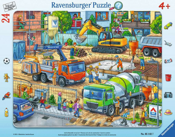 Puzzle Auf der Baustelle ist was los!