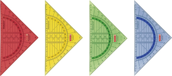Brunnen 104975402 Geometrie-Dreieck / Geodreieck für Schule und Büro 16 cm, bruchsicher) 1 Stück