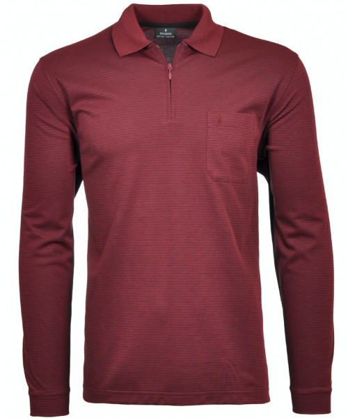 RAGMAN Softknit-Polo Fineliner mit Zip