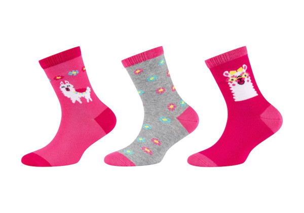 Girls casual patterned Socks 3p