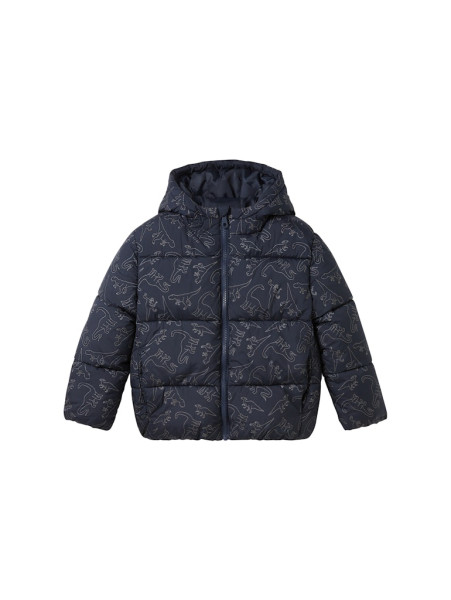 Puffer Jacke mit Allover Print