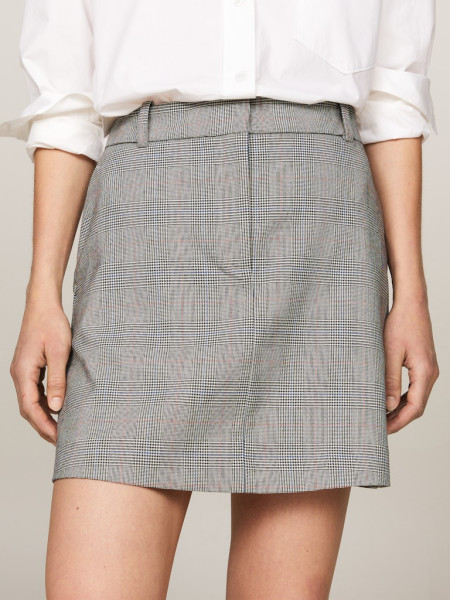 POW CHECK SHORT SKIRT