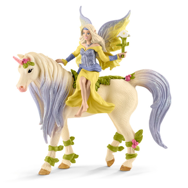 SCHLEICH 70565 Sera mit Blüten-Einhorn