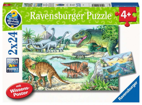 Puzzle Saurier und ihre Lebensräume