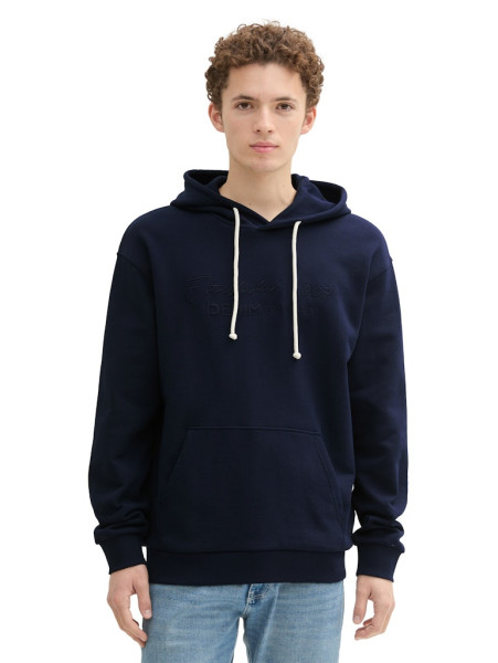 Hoodie mit Logostickerei