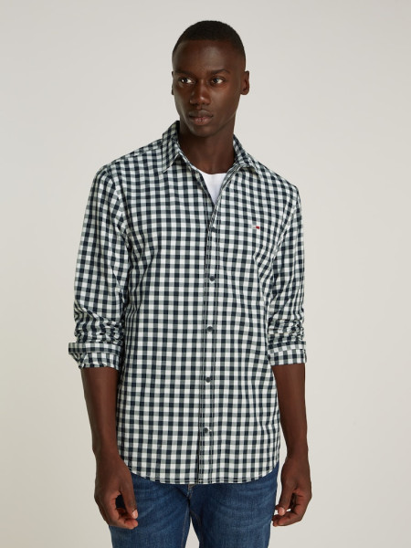 TJM REG POPLIN CHECK SHIRT