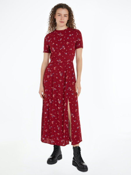 TJW FLORAL MIDI DRESS