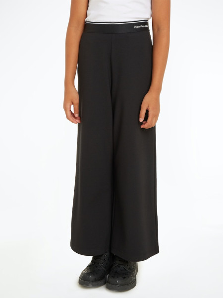 LOGO TAPE WIDE LEG PUNTO PANTS