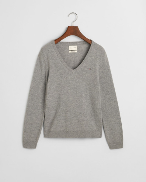 V-Neck Pullover aus Extra Fine Lambswool