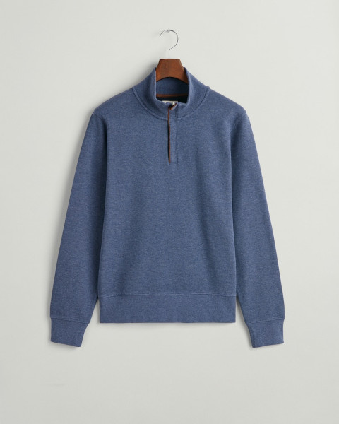 Sacker Rib Sweatshirt mit Reißverschlusskragen