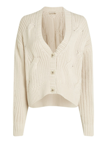 CABLE KNIT SWEATER CARDIGAN