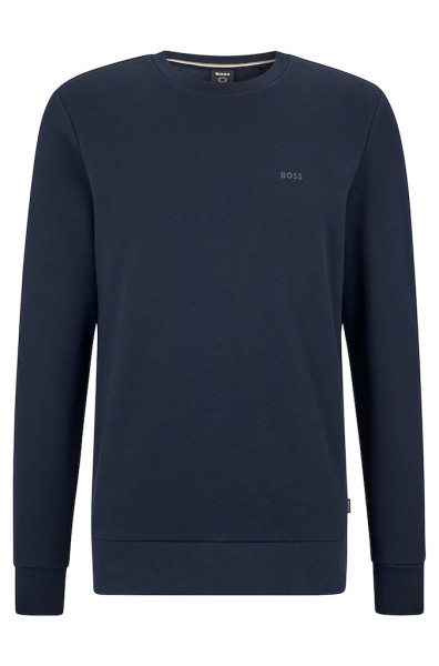 Sweatshirt aus Bio-Baumwolle mit gummiertem Logo