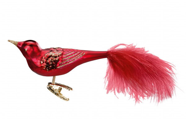 Dekoanhänger &quot;Festive Bird&quot;, 11 cm