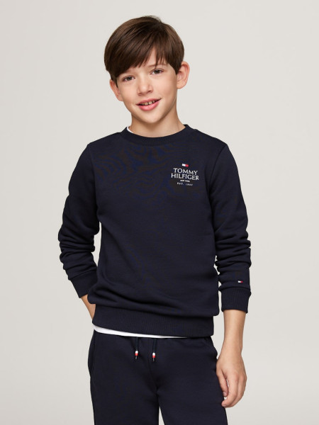 TH LOGO PUFF EMBR REG SWEATSHIRT