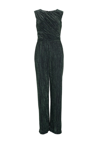 Festlicher Jumpsuit mit Metallic-Fäden