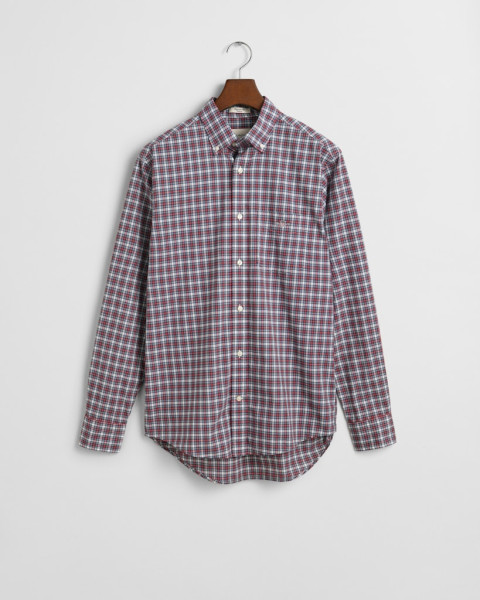 Regular Fit Classic Popeline Hemd mit Tartan-Muster