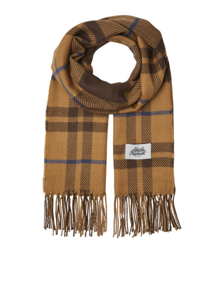 JACREDHOOK CHECK SCARF