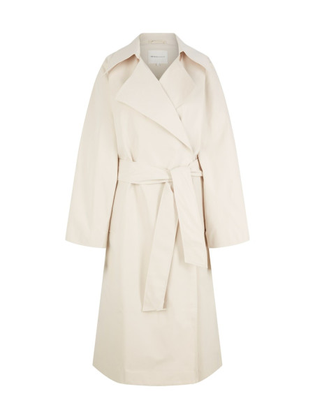 TOM TAILOR DENIM Langer Trenchcoat, creme TIE1