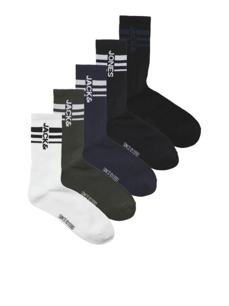 JACMATT TENNIS SOCKS 5 PACK JNR