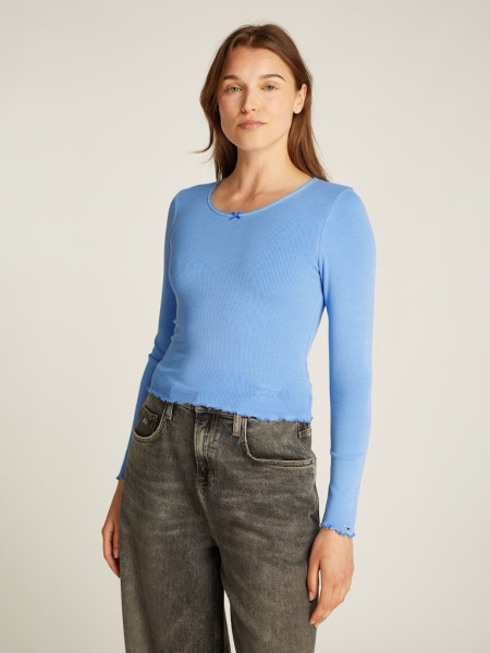 TJW SLIM SCALLOP RIB LS