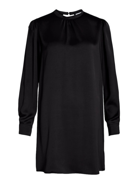 VISELIN HIGH NECK L/S SHORT DRESS/SU