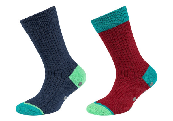 Junior hygge organic rib Socks 2p