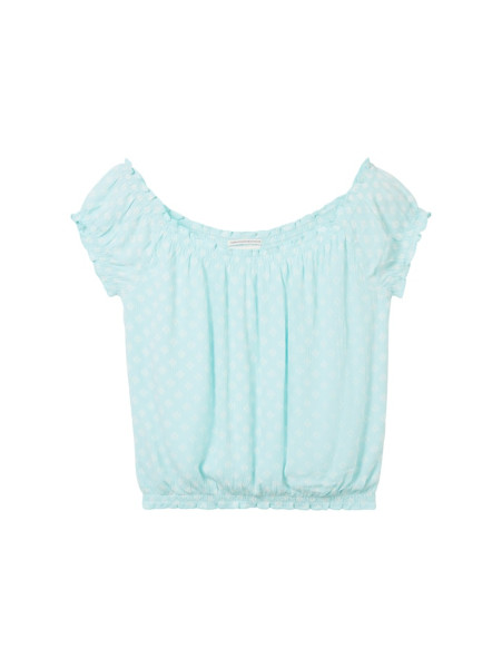 Cropped Bluse mit LENZING(TM) ECOVERO(TM)