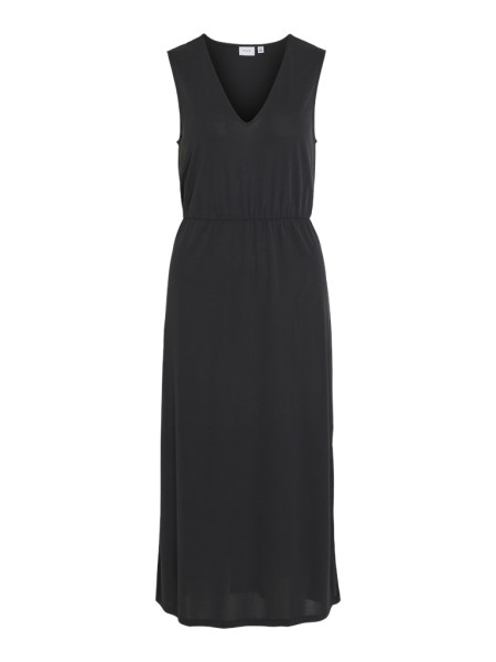 VIMODALA V-NECK S/L MIDI DRESS - NOOS