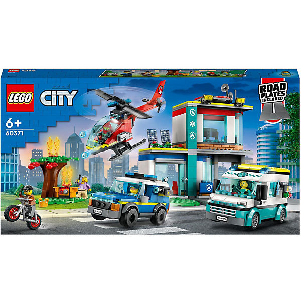 LEGO® City 60371 Hauptquartier der Rettungsfahrzeuge