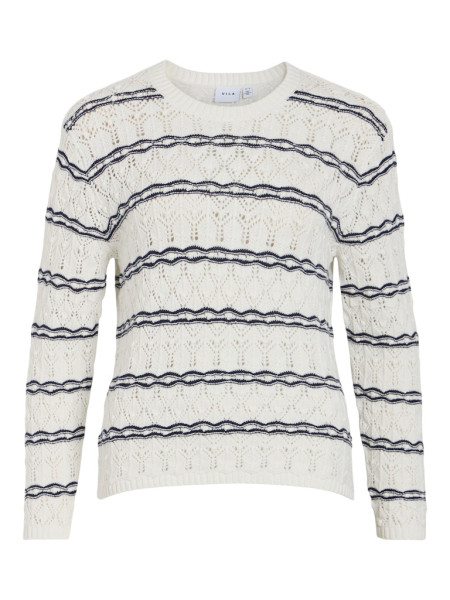 VISALANDA L/S O-NECK KNIT TOP